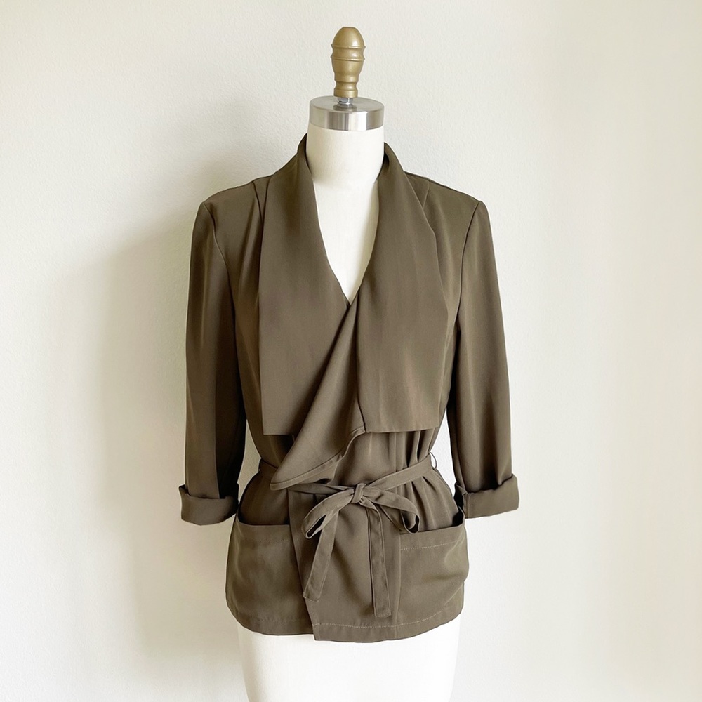 H&M Soft Draped Belted Jacket